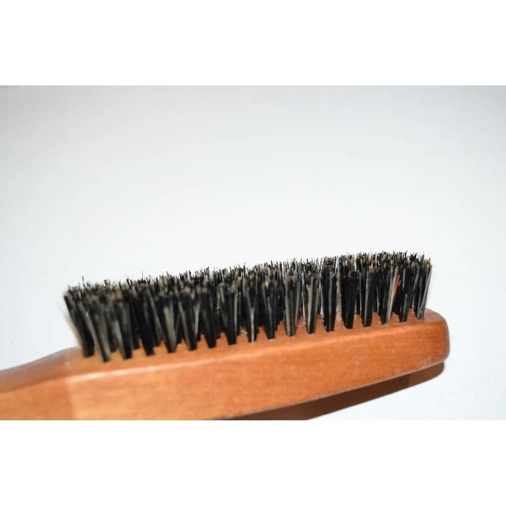Vtg Goody Wood Handle Hair Brush 100% Boar Bristles USA 8